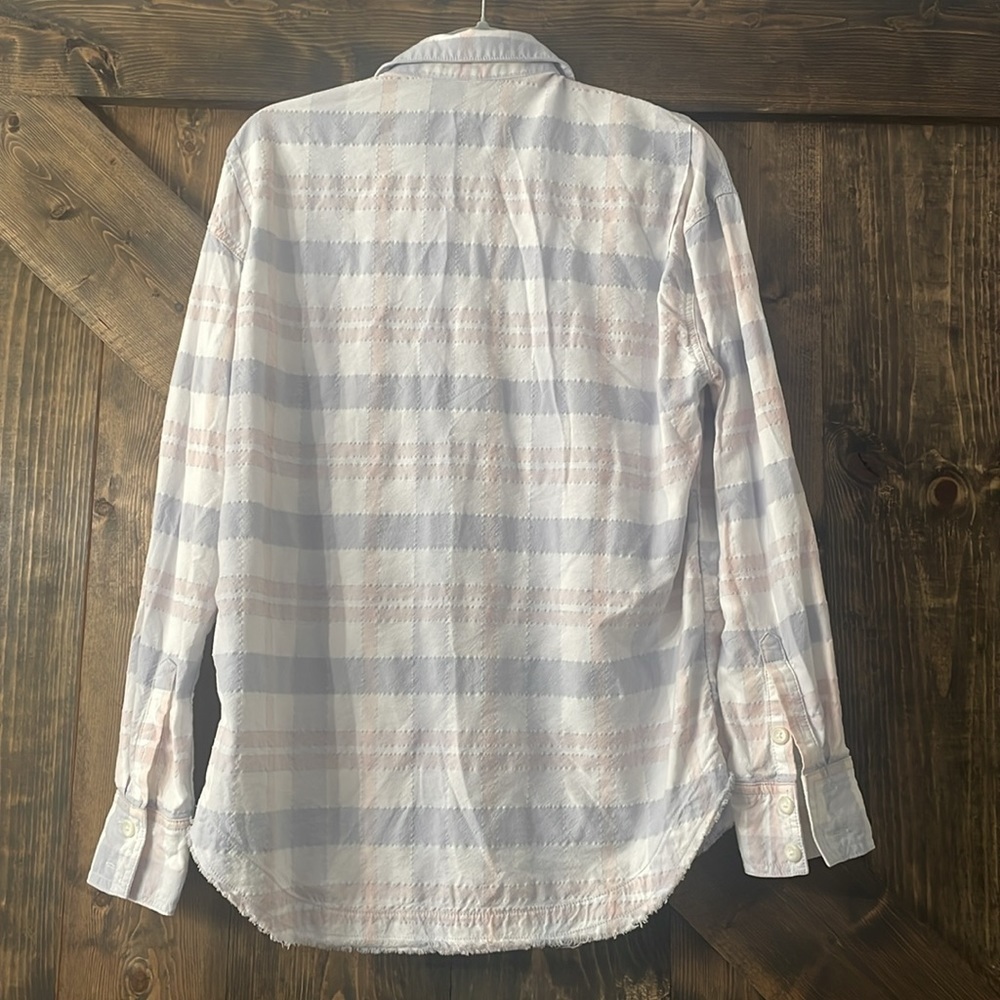 FREE PEOPLE Loveland Pink Plaid - Picture 5 of 7